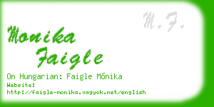 monika faigle business card